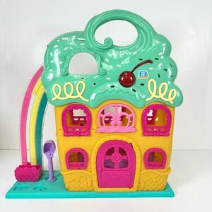 Shopkins Happy Places Rainbow Beach House Playset Candy Theme Light Up Cherry